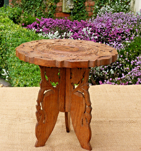 Wooden plant stand - , table