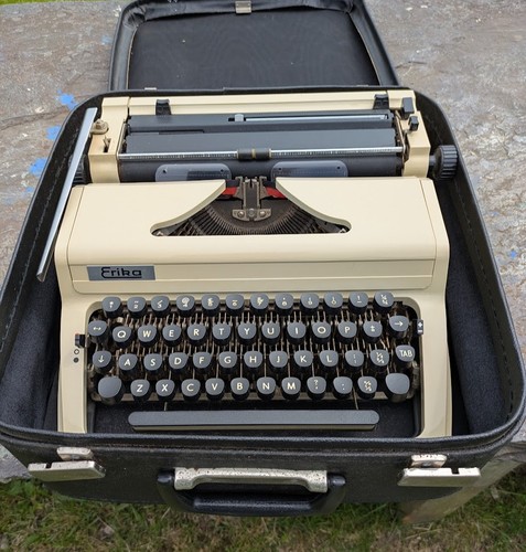 Vintage erika typewriter - erika,