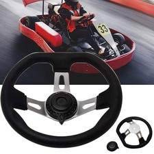 270MM Classic Steering Wheel for Beach Kart Go Kart Buggy Part Accessories Black