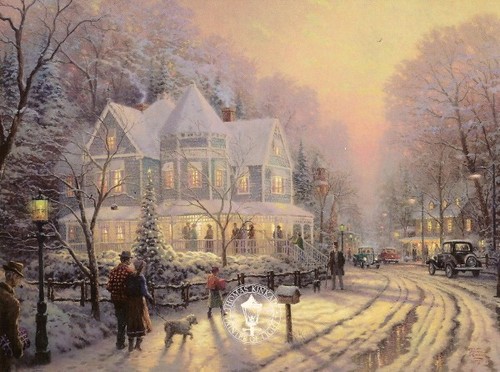Thomas kinkade holiday - kinkade,