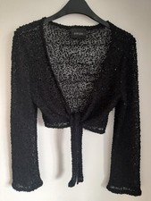 BLACK EVENING BOLERO SHRUG