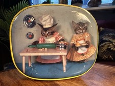 Vintage Kitsch Retro Edward Sharp & Sons Cat Kitchen Sweet Tin 1950s 