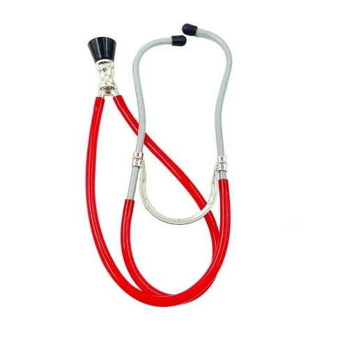 Red toy stethoscope doctor - red,