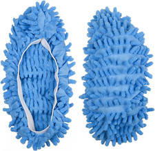 2x Mop Slippers Lazy Floor Polish Dust Cleaning Reusable Socks Washable Shoes