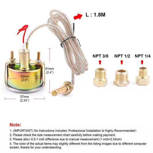 52mm mechanical water temp - 52mm,