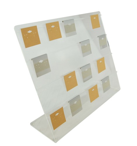 Clear acrylic earring - clear, hanging