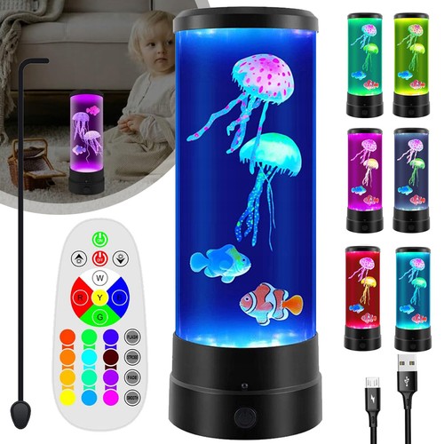 Jellyfish lamp aquarium night - lamp,