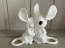 Royal Osborne White Bone China Loving Mice