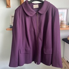 Ann Harvey Purple Jacket Size