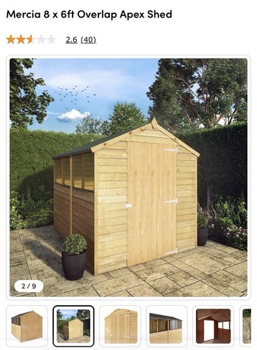 Wooden shed suitable for - wooden,