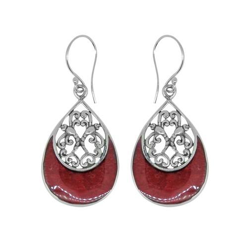 Handcrafted red sponge coral - sponge,