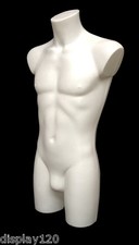 High Quality White Male Mannequin Torso Body Form Sports Swimwear Display