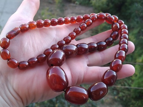 Vintage bakelite necklace - vintage,