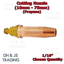 Propane Gas Cutting Nozzle PNM Weld Tip Standard 1/16" Oxygen (10mm - 75mm) Tips