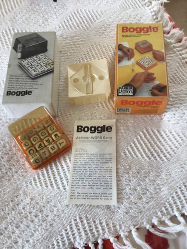 Vintage boggle game - game, 1985