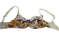Vintage AP Agent Provocateur Silk Floral Bra Made In France RARE collectors? 32d
