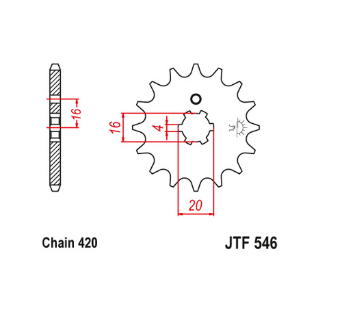 Sprocket transmission - 14,