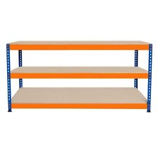 Garage Workbench 2 3 Tier Workstation 300kg Workshop DIY Table Heavy Duty Steel