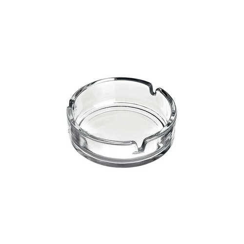 Round glass ashtray 10cm - glass,