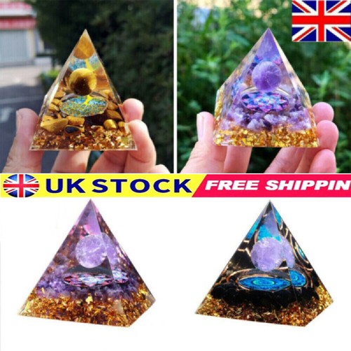 Orgonite pyramid amethyst - pyramid,
