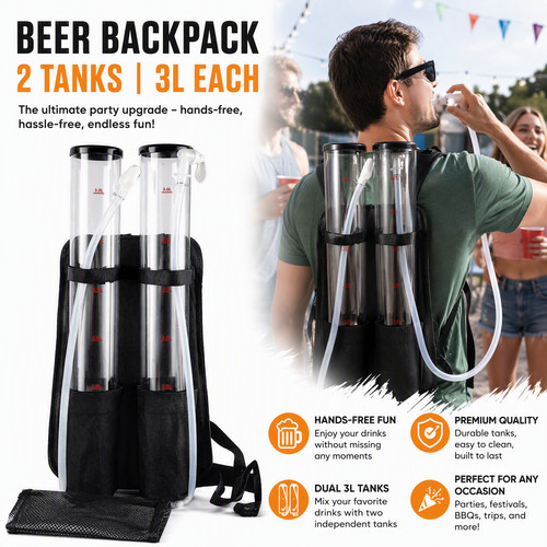 Duo beer backpack 3 l - beer,