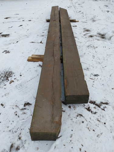 Reclaimed pitch pine beams - reclaimed,