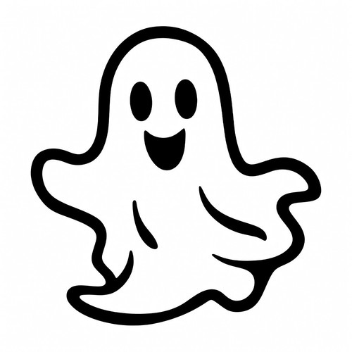 Cute spooky ghost - cute,