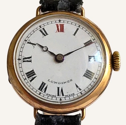 Longines solid gold trench - 9k,
