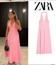 Zara Women's Pink Halter Midi