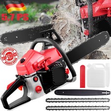 20" Petrol Chainsaw Chain Saw 5.7HP 58cc 2-Stroke Chains & Heavy Duty