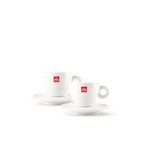 ILLY Cappuccino Coffee 6oz Porcelain Cup & Saucer~Brand New