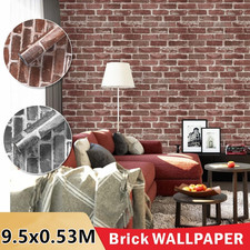 1-6x Wallpaper Gray Red Brick