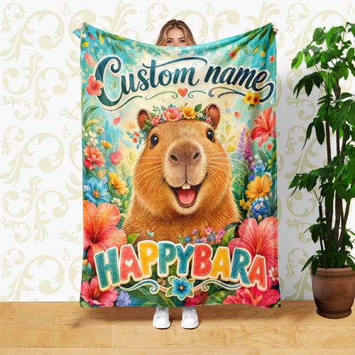 Happy capybara flower - happy,