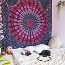 Purple Pink Tapestry Mandala