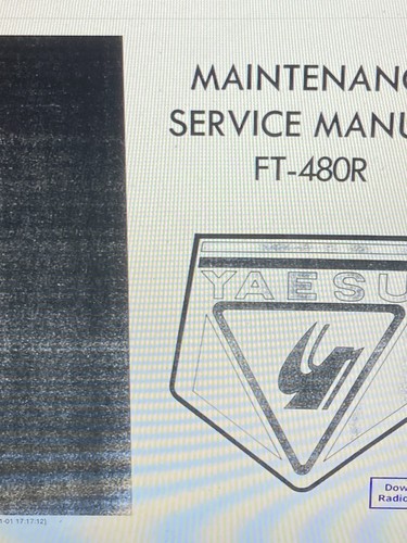 Yaesu 480r service - ft-480r,