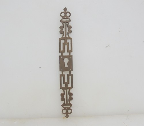 Victorian brass escutcheon - victorian,