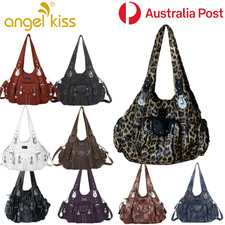 Angel Barcelo Handbags Y2K Vintage Shoulder Hobo Crossbody Soft Tie Dye Tote Bag