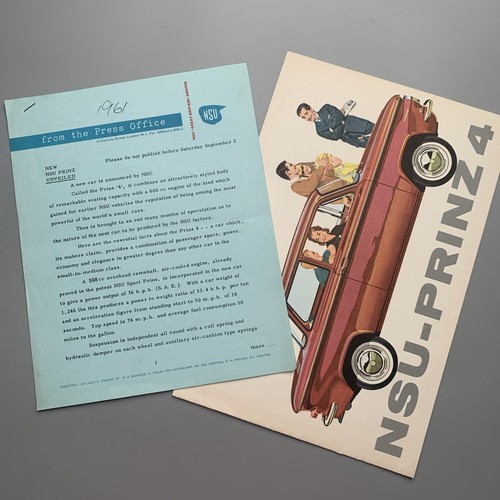 Nsu prinz 1961 original - nsu, 1961–62