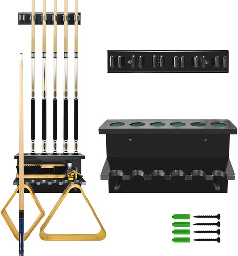 Wall mount pool stick - mount, holder