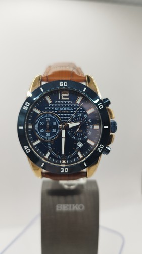 Sekonda chronograph leather - sekonda,