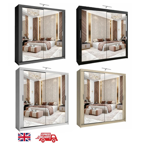 Sliding wardrobe with mirror - sliding,