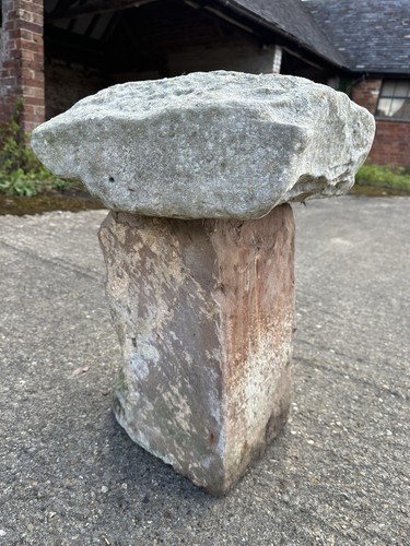Antique staddle stone - staddle, mushroom