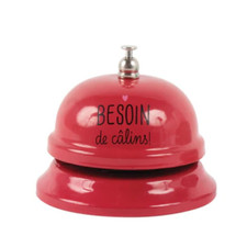 Red metal bell "Need for hugs" - The long chair