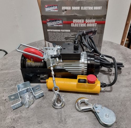 Warrior winches 250kg 240v - winches,