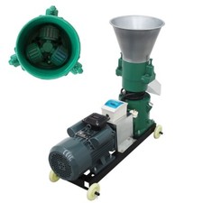 Animal Feed Pellet Mill Machine 10mm Plate Fodder Granulator 220V 150kg/h Output