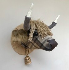 Handmade highland cow head