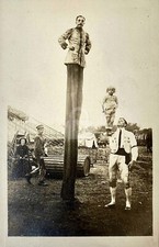 Circus Stilt Man and Acrobat