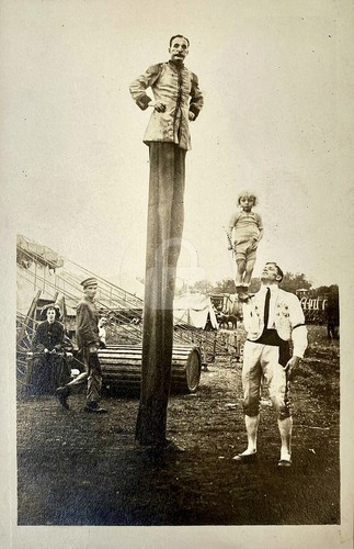 Circus stilt man and - circus,
