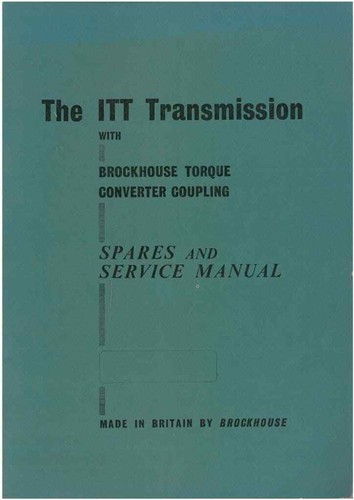 Brockhouse itt transmission - brockhouse,