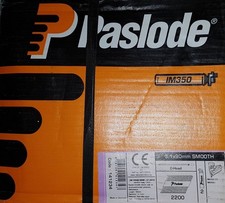Paslode 141234 3.1 x 90mm Galv-Plus Smooth Nail IM350+ 2200 Pack + 2 Fuel Cells